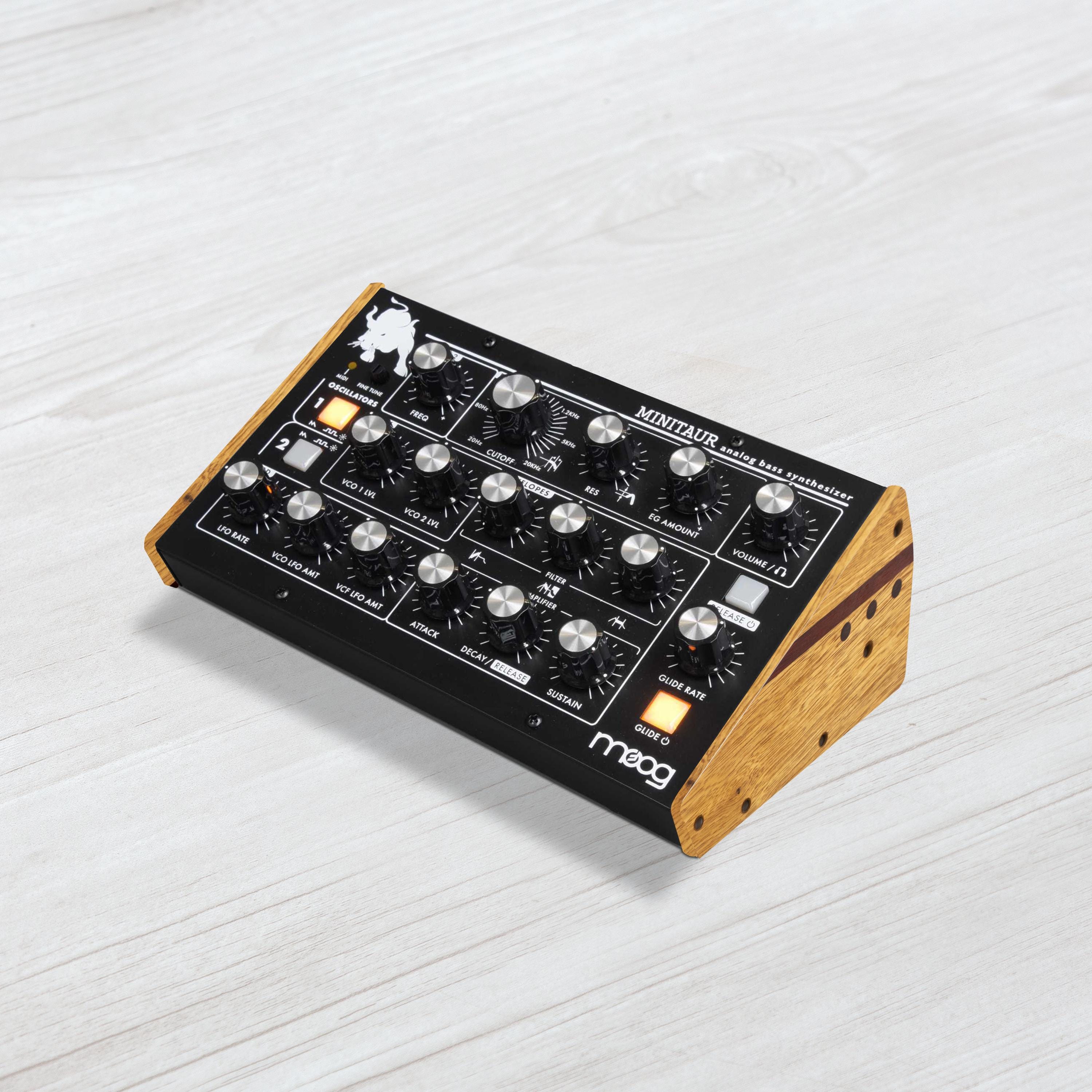 Moog Minitaur & Sirin Wooden Side Panels / Synthesizer Stand