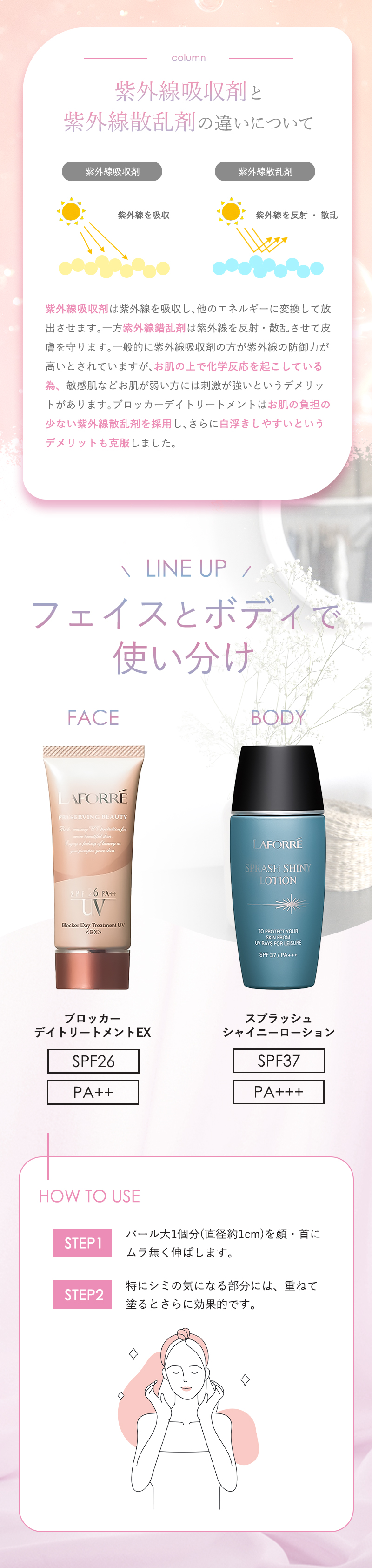 LAFORRE 日焼け止め 顔用 無香料 敏感肌 ノンケミカル トーンアップ