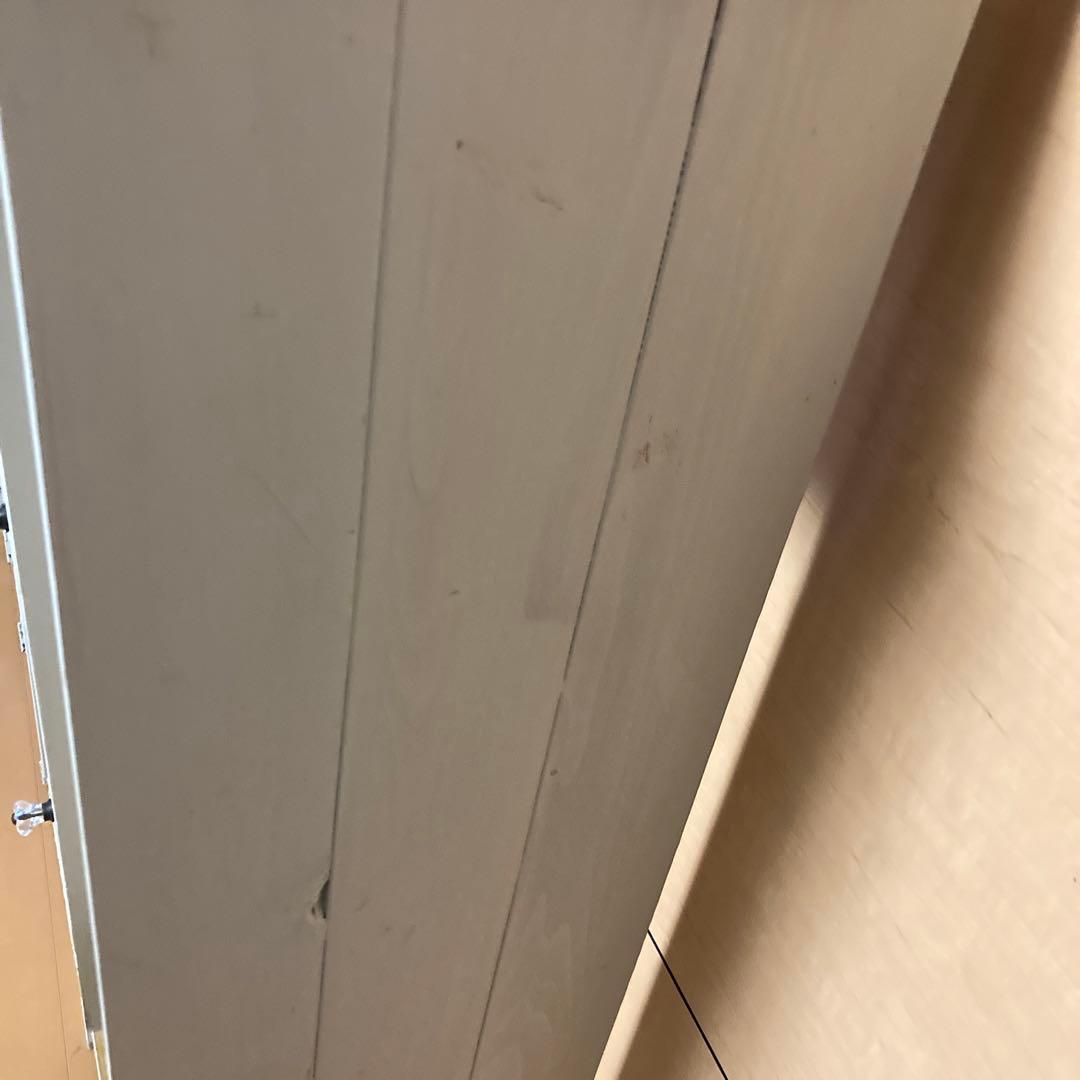 ヴィンテージ風家具　ハンドメイド作家　シャビーホワイト　小学生　ランドセルラック